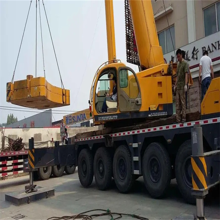 卫滨当地吊车出租|机器吊装|75吨|工厂搬迁服务